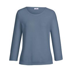 Rundhals-Pullover 3/4-Arm Peter Hahn blau