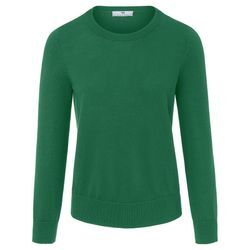 Rundhals-Pullover aus 100% SUPIMA®-­Baumwolle Peter Hahn grün