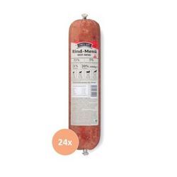 Simple BARF Komplettmenü TK-Wurst Napffertig Rind 24x1 kg