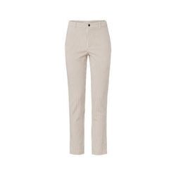 Gestreifte Stretch-Twill-Hose - Creme/Gestreift - Gr.: 36