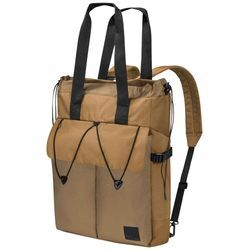 Cityrucksack JACK WOLFSKIN "WANDERTHIRST TOTE", braun (dunelands), Polyamid, Rucksäcke