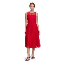 Cocktailkleid VERA MONT "Vera Mont figurbetont" Gr. 34, Normalgrößen, rot (red rose) Damen Kleider Nahtführung