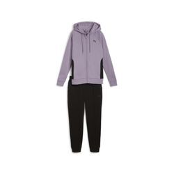 Trainingsanzug PUMA "CLASSIC HOODED TRACKSUIT FL" Gr. S, lila (pale plum) Damen Sportanzüge