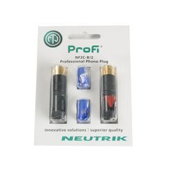 Neutrik NF2C-B-2 Cinchstecker Paar