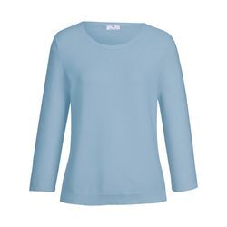 Rundhals-Pullover 3/4-Arm Peter Hahn blau