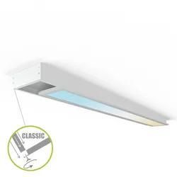 LED Panel Aufbaurahmen Classic 120x15cm weiß Aufputz Montagerahmen