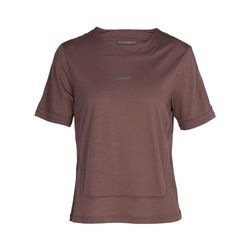 Icebreaker ZoneKnit™ Merino Kurzarmshirt - Frau - Mink - Größe XS