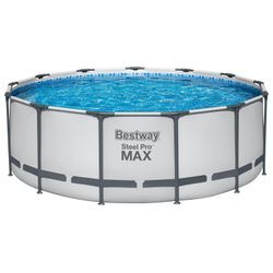 Bestway Steel ProMAX Stahlrahmenpool-Set mit Filterpumpe