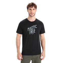 Icebreaker Merino Tech Lite II T-Shirt IB Natural - Mann - Black - Größe XL