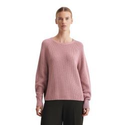 Strickpullover MARC O'POLO "aus Heavy-Weight-Organic-Cotton", Damen, Gr. M, rosa, Obermaterial: 100% Baumwolle, unifarben, casual, Rundhals, Langarm, Pullover