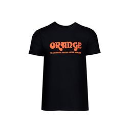 Orange T-Shirt schwarz Gr. M mit Orange Logo