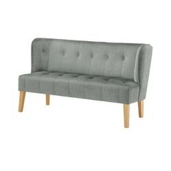 switch Küchensofa Samt Bella ¦ grau ¦ Maße (cm): B: 158 H: 90 T: 72