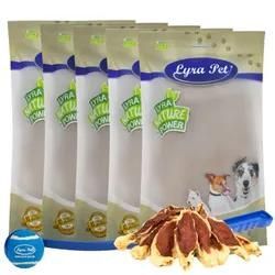 5 kg Lyra Pet® Kaninchenohren gefüllt mit Huhn + Ballschleuder