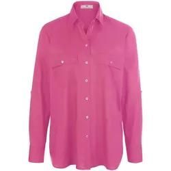 Bluse Hemdkragen Peter Hahn pink, 48