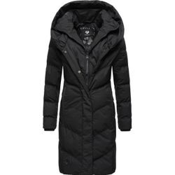 Steppmantel RAGWEAR "Natalka" Gr. XL (42), gelb (shadow) Damen Mäntel stylischer, gesteppter Winterparka mit gefütterter Kapuze Bestseller