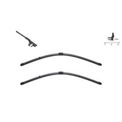 SWF Wischblatt ORIGINAL VISIOFLEX SET vorne 2x für SKODA VW SEAT (FAW) MAZDA (CHANGAN) AUDI BP4L-67-330B 7M3955425B BN8G-67-330 119319