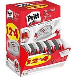 Korrekturroller Pritt Compact Flex, m. Push-&-Pull-Funktion, L 10 m x B 4,2 mm, 16er-Multipack