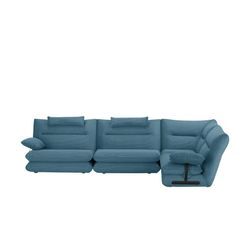 smart Ecksofa Ellen ¦ türkis/petrol ¦ Maße (cm): B: 338 H: 89 T: 230