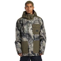 Snowboardjacke DC SHOES "Servo" Gr. XS, grün (mossy oak terra coyote camo) Herren Jacken