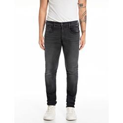 Slim-fit-Jeans REPLAY "Anbass" Gr. 31, Länge 34, schwarz (black b80g) Herren Jeans