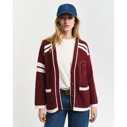 GANT Varsity V-Neck Strickjacke