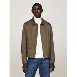 Blouson TOMMY HILFIGER "COTTON IVY JACKET" Gr. L, grün (army grün), Herren, Web, Obermaterial: 100% Baumwolle, Jacken