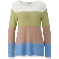 Pullover U-Boot-Ausschnitt Peter Hahn blau, 38