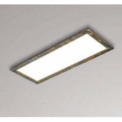 Quitani LED-Panel Aurinor, goldfarbig patiniert, 86 cm