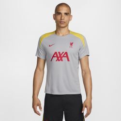 FC Liverpool Strike Third Nike Dri-FIT Kurzarm-Fußballoberteil aus Strickmaterial (Herren) - Grau