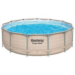 Bestway Frame Pool Komplett-Set mit Filterpumpe Ø 396 x 107 cm