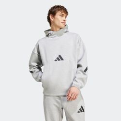 Kapuzensweatshirt ADIDAS SPORTSWEAR "M Z.N.E. HD" Gr. L, grau (medium grey heather) Herren Sweatshirts