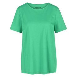 Rundhals-Shirt Benedikte Green Cotton grün