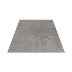 Tischplatte Trapez Beton Perlgrau, 1400 mm x 800 mm x 19 mm, Kante Beton Perlgrau