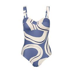 Triumph - Bandeau Badeanzug - Blue 44D - Summer Allure - Bademode für Frauen