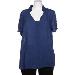 Peter Hahn Damen Bluse, blau, Gr. 48