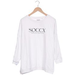 Soccx Damen Sweatshirt, weiß, Gr. 36