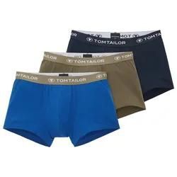 TOM TAILOR Herren Hip Pants 3-er Set, blau, Uni, Gr. 4