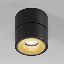 Egger DLS LED-Deckenspot Clippo S, schwarz-gold