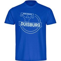 multifanshop® Herren T-Shirt - Duisburg - Meine Fankurve - Druck weiß