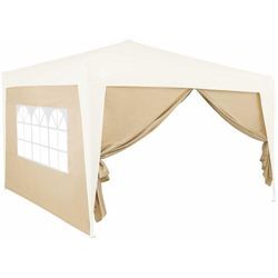 Deuba - 2x Seitenwände Pavillon Capri Faltpavillon Partyzelt Gartenzelt Seitenteile Wand creme