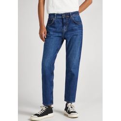 Relax-fit-Jeans PEPE JEANS "VIOLET" Gr. 25, L-Gr, blau (medium schwarz long), Damen, Obermaterial: 99% Baumwolle, 1% Elasthan, Jeans, im lässigen Boyfriend-Style