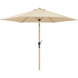 Marktschirm SCHNEIDER SCHIRME "Cordoba", beige (natur), Bespannung: 100% Polyester, Standschirme