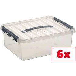 Helit Aufbewahrungsbox Sunware Q-line Transparent 12 l (B x H x T) 300 x 140 x 400 mm 6 St.