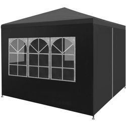 Partyzelt, Gartenpavillon, Faltpavillon Bierzelt UV-Schutz 3 x 3 m Anthrazit KLI68639 MaisonChic