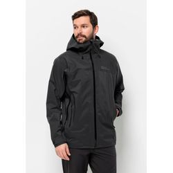 Funktionsjacke JACK WOLFSKIN "CYROX 3L JKT M", Herren, Gr. L (52), grau (phantom), OBERSTOFF:: 100% POLYAMID; ABSEITE: 100% POLYAMID, Jacken