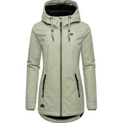 Winterjacke RAGWEAR "Zuzka Winter" Gr. L (40), grau (graugrün) Damen Jacken stylischer Winterparka mit Teddyfleece Innenfutter