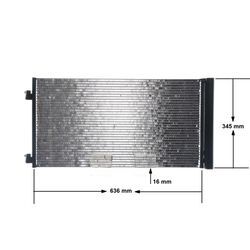 MAHLE ORIGINAL Klimakondensator MINI AC 751 000S 64539228607,9228607 Kondensator,Klimakühler,Kondensator Klimaanlage,Kondensator, Klimaanlage