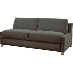 Schlafsofa BALI "Viola" Sofas Gr. 160cm x 200cm, Kaltschaummatratze, Ideal: Ergoflex Lattenrost mit Sensoformmatratze, grau