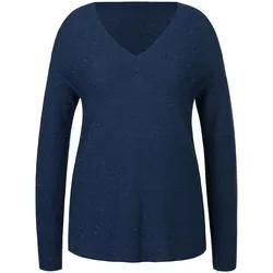 V-Pullover Anna Aura blau, 52