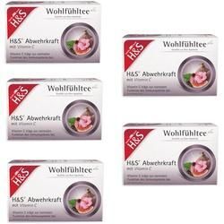 H&S Wohlfühltee Abwehrkraft mit Vitamin C 5er Set